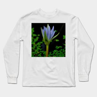 Blue Egyptian Lotus Long Sleeve T-Shirt